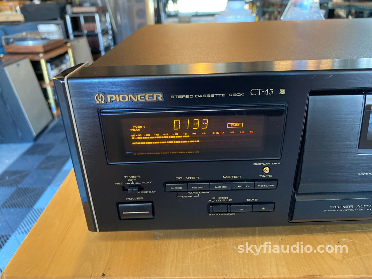 Pioneer Elite Ct-43 Cassete Deck - Super Clean Tape