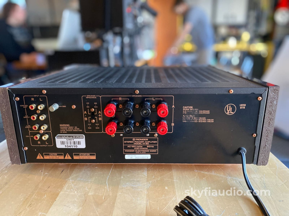 Pioneer M-90 Vintage Amplifier - Tested To 200W Cosmetically Challenged