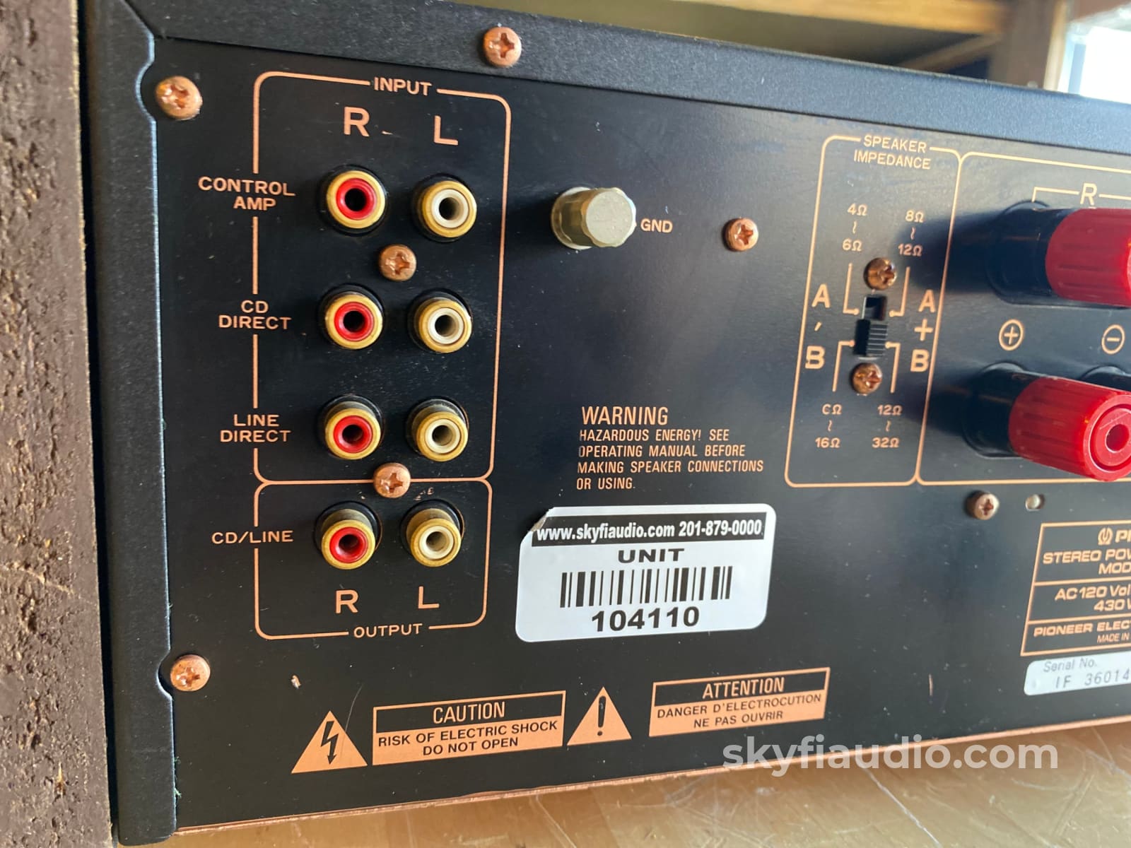 Pioneer M-90 Vintage Amplifier - Tested to 200W - 