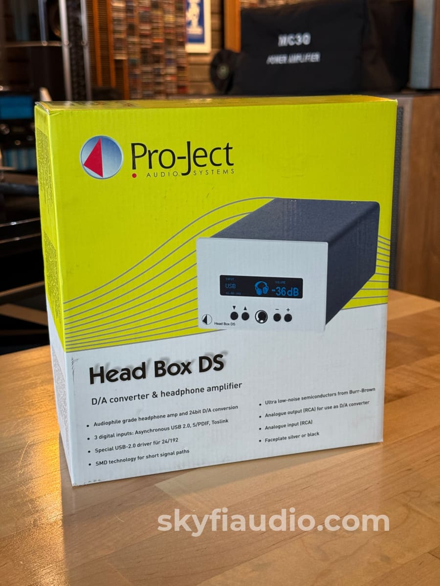 Pro-Ject Head Box DS Headphone Amplifier with 24-bit/192kHz DAC