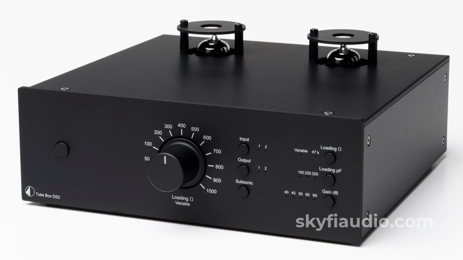Pro-Ject Tube Box DS2 Phono Preamp, Hybrid Design , Silver and Walnut