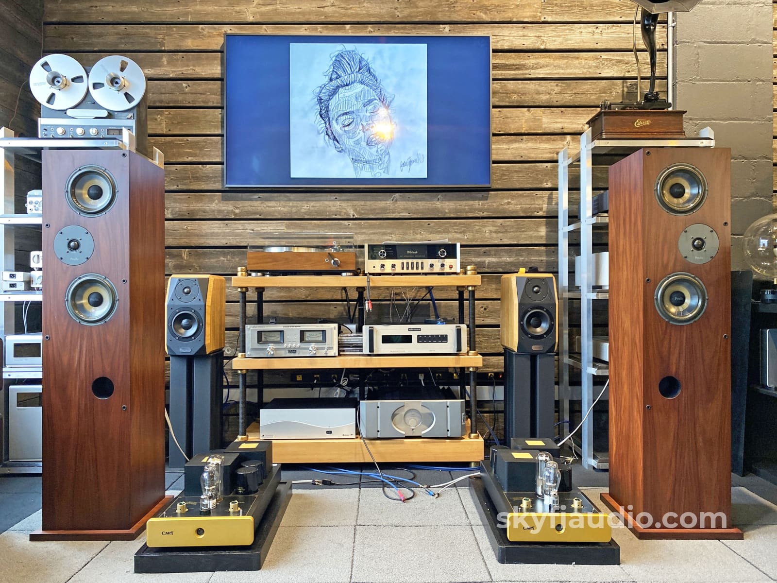 Proac Response 3.5 British Speakers In Gorgeous Mahogany Finish With Original Boxes