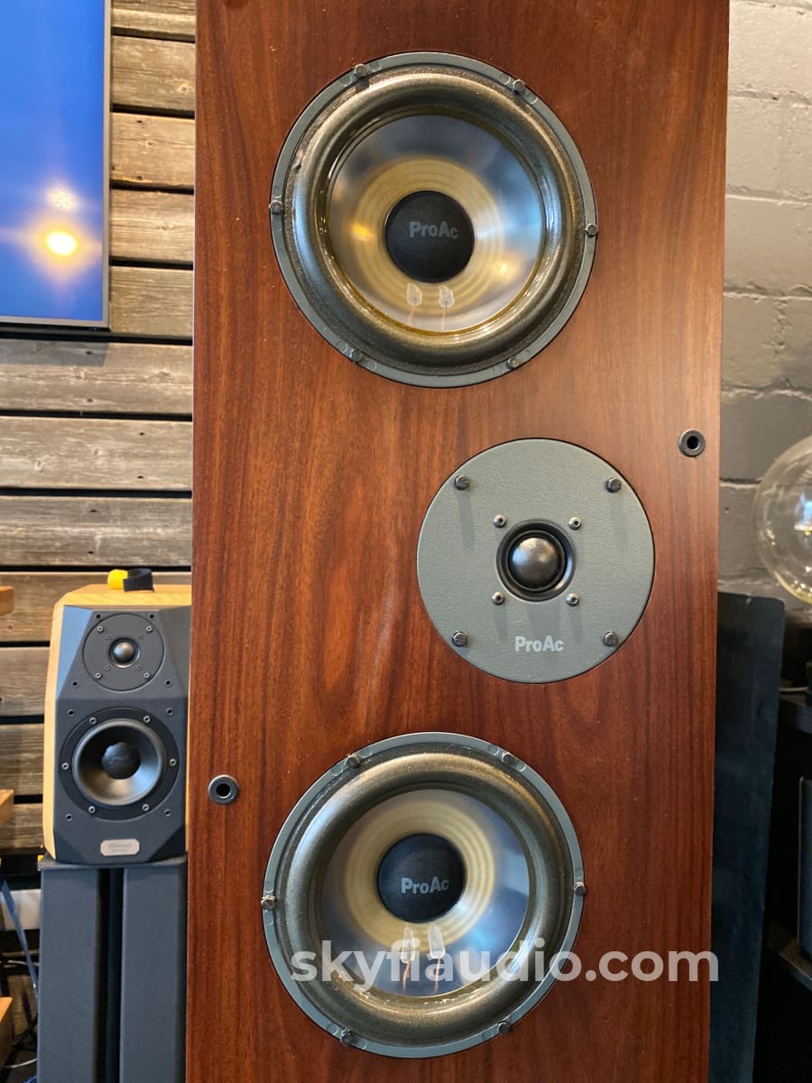 Proac Response 3.5 British Speakers In Gorgeous Mahogany Finish With Original Boxes