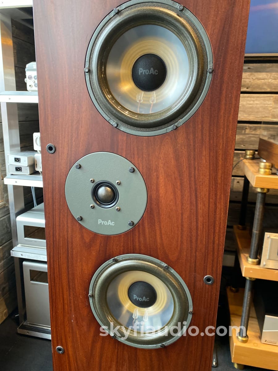 Proac Response 3.5 British Speakers In Gorgeous Mahogany Finish With Original Boxes