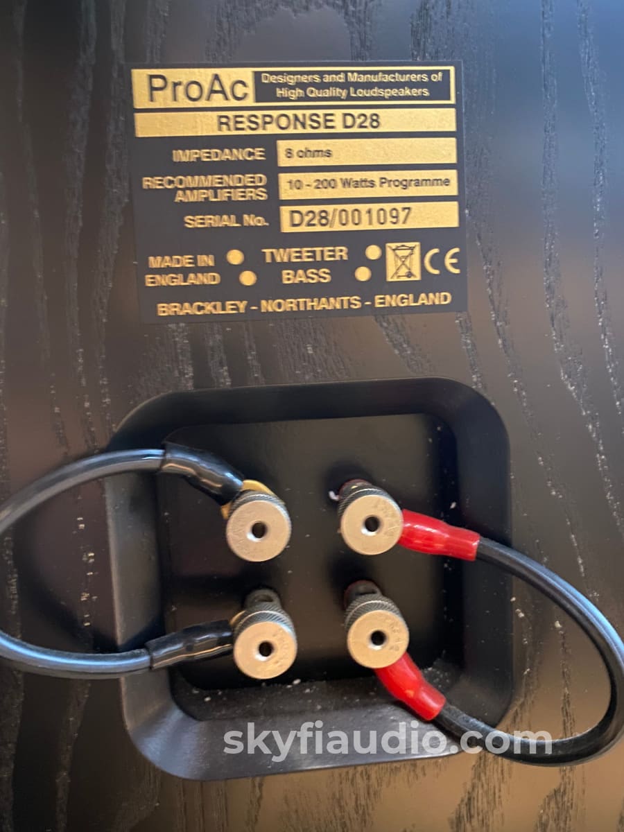 Proac Response D28 Speakers In Black The Series Legend Continues