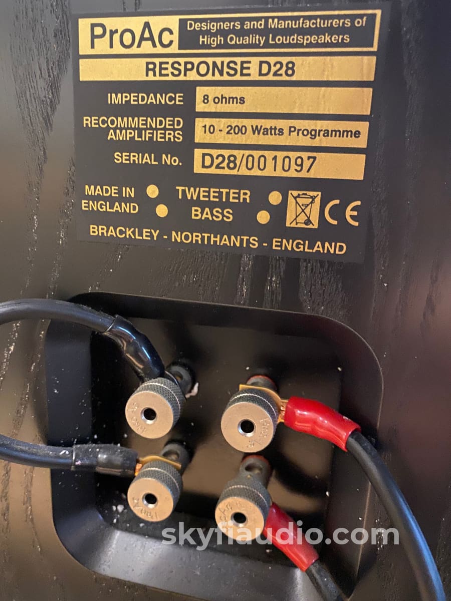 Proac Response D28 Speakers In Black The Series Legend Continues