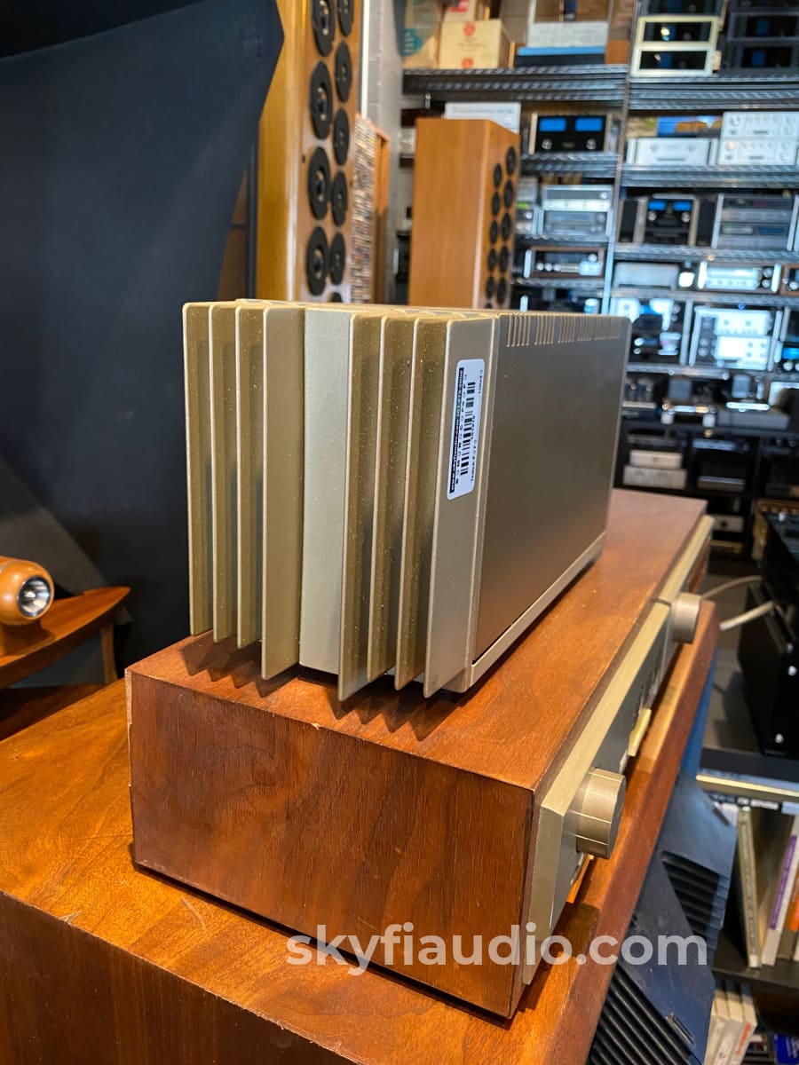 Quad Vintage And Complete Stereo System In Rare Wood Cabinets Preamplifier