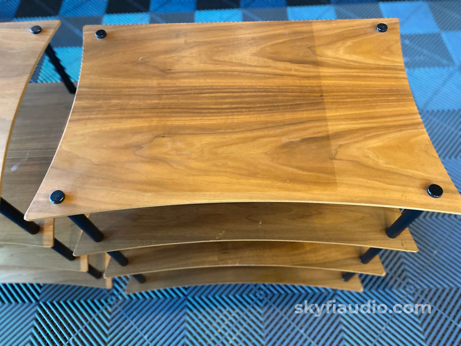Quadraspire Q4 Evo - Two 4-Shelf Racks In Solid Natural Bamboo Accessory