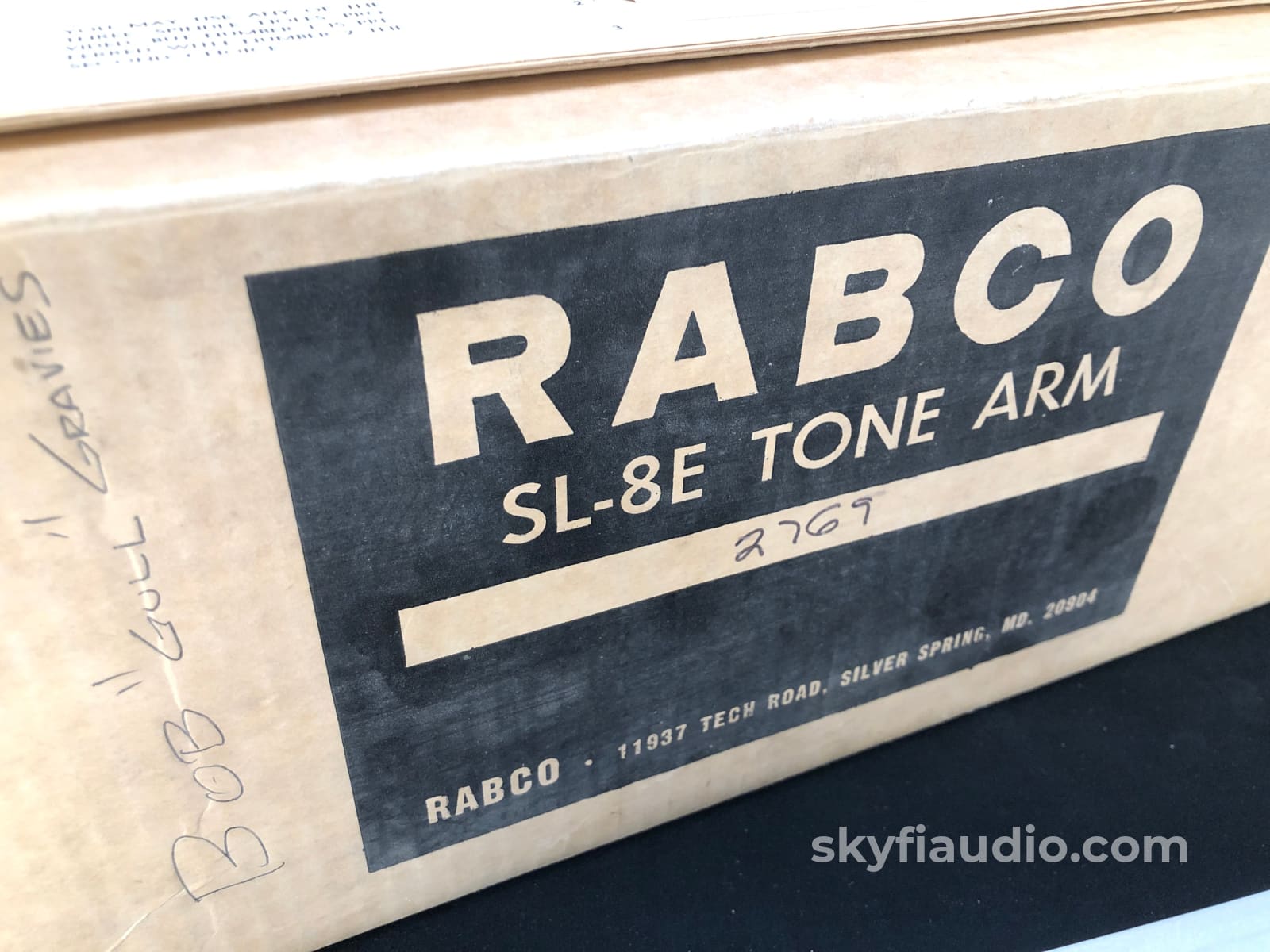 Rabco Sl-8E Tangential Tonearm In Box - Complete Tested With Extras Turntable