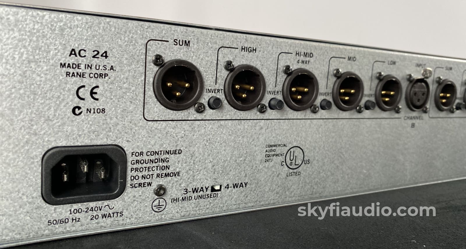 Rane Ac 24 Stereo 4-Way Active Crossover - Perfect For Your Jbl Or Altec Project Accessory