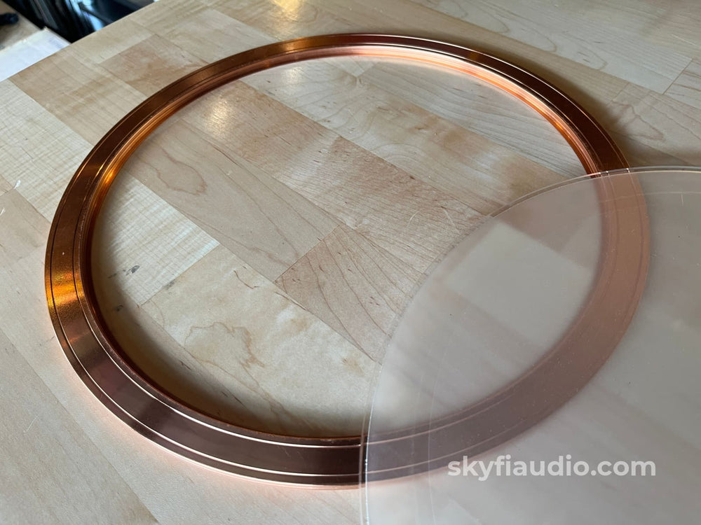 Record Design Inner Ring Record Periphery Ring with Acrylic Plate - Beautiful Bronze Finish