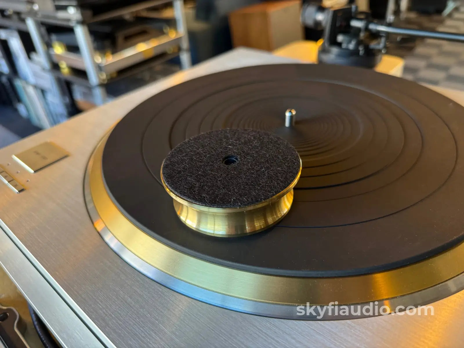 Record Puck – Solid Polished Brass - Perfect For Technics Turntables Accessory