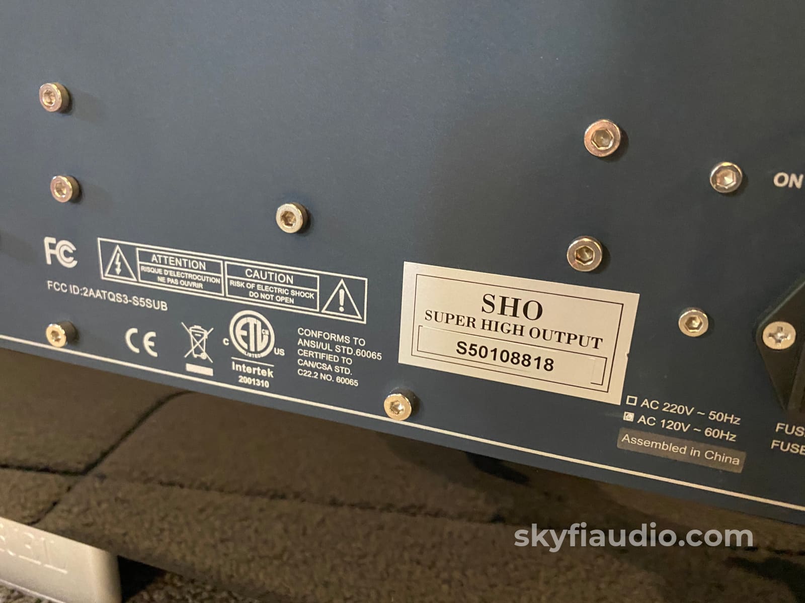 Rel Acoustics S/5 Sho (Super High Output) Subwoofer Speakers