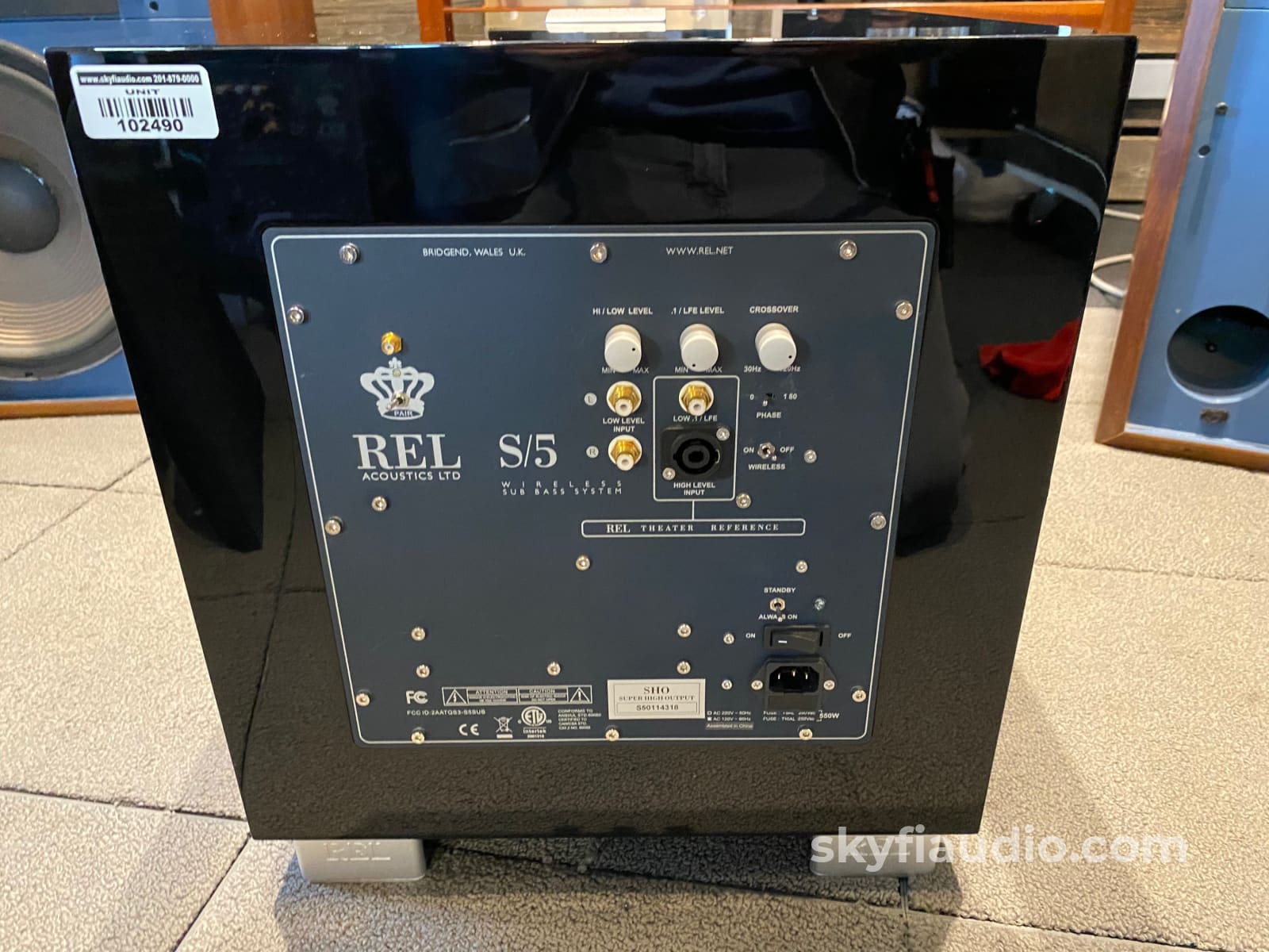 Rel Acoustics S/5 Sho (Super High Output) Subwoofer Speakers
