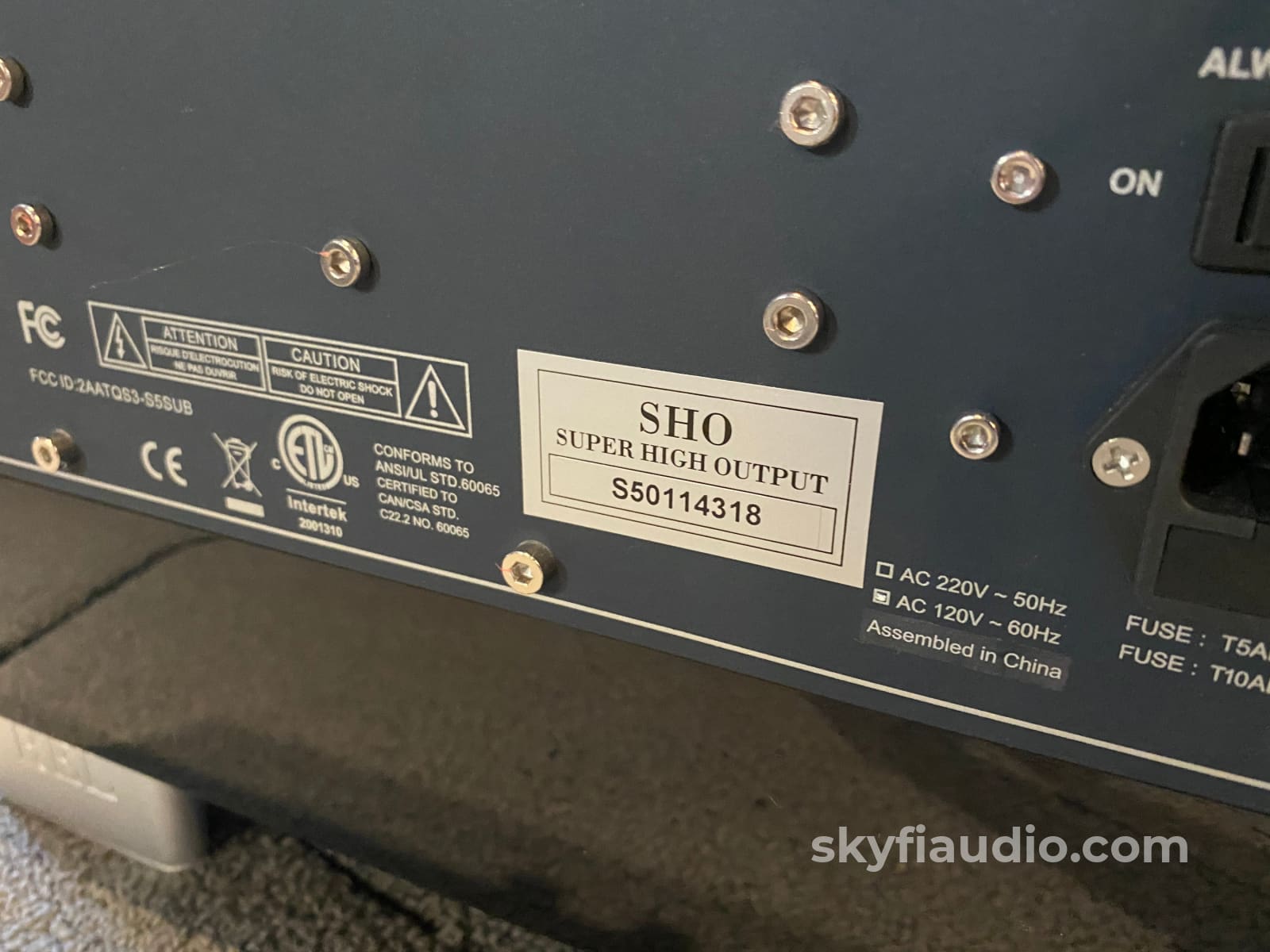 Rel Acoustics S/5 Sho (Super High Output) Subwoofer Speakers