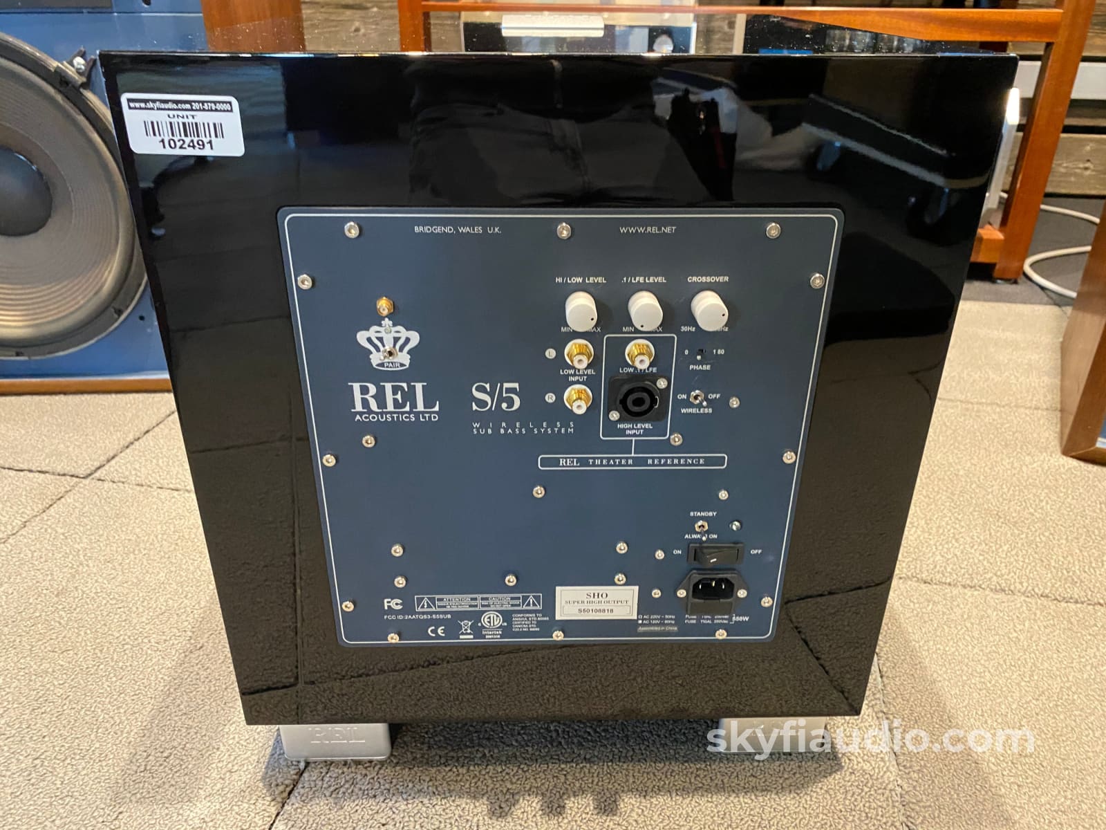 Rel Acoustics S/5 Sho (Super High Output) Subwoofer Speakers