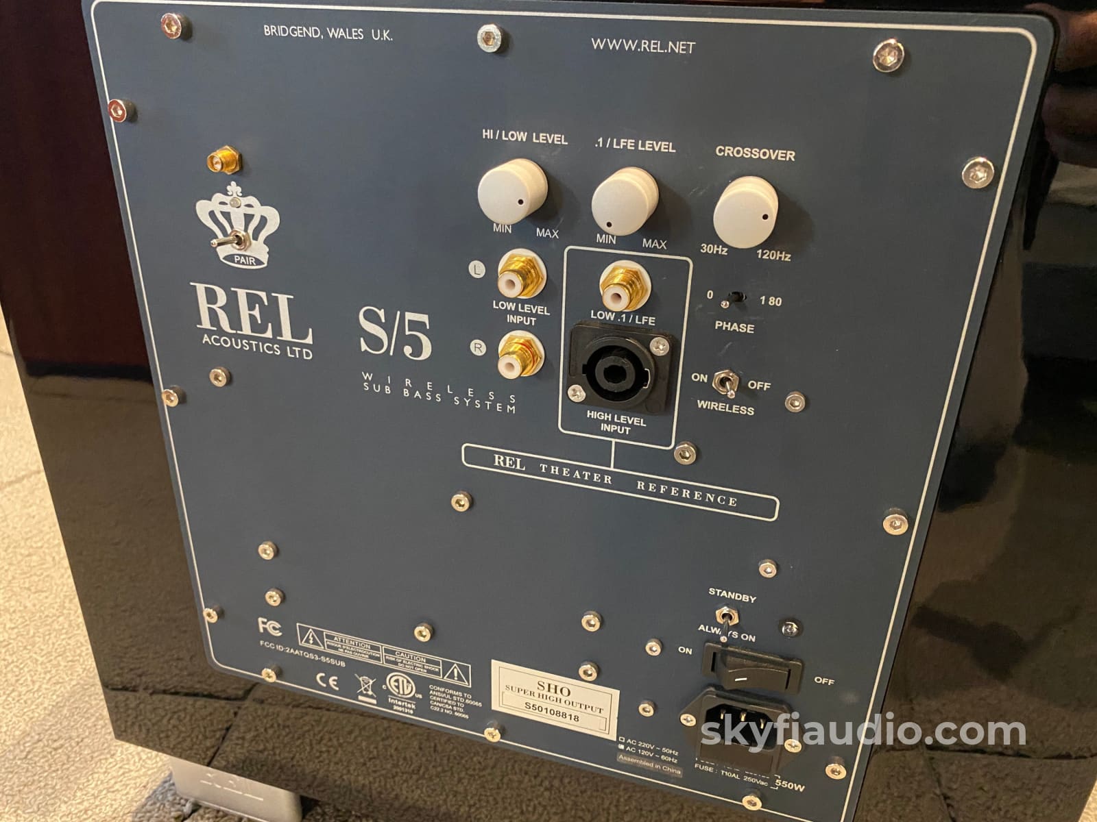Rel Acoustics S/5 Sho (Super High Output) Subwoofer Speakers