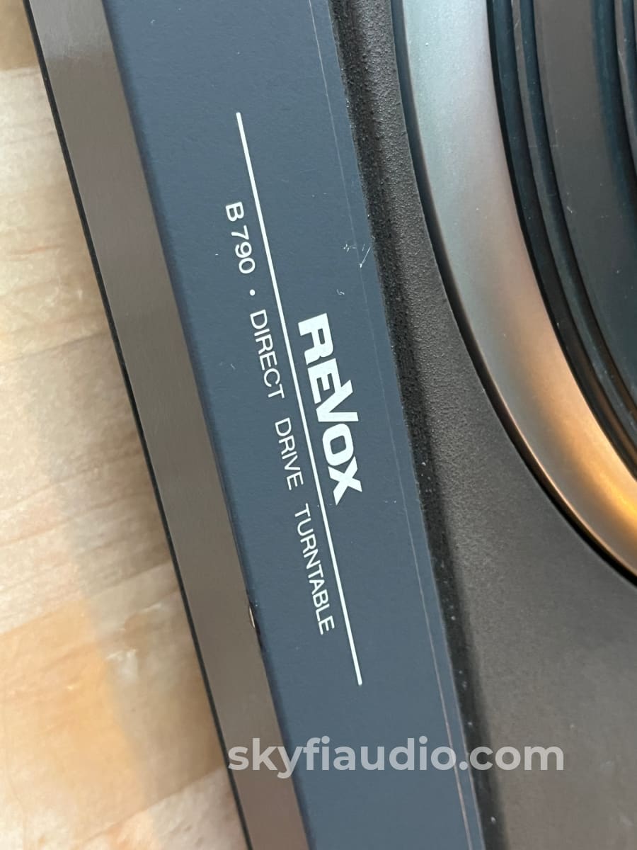 Revox B-790 Vintage Linear tracking Turntable - W/ New Grado Silver Cartridge Turntable