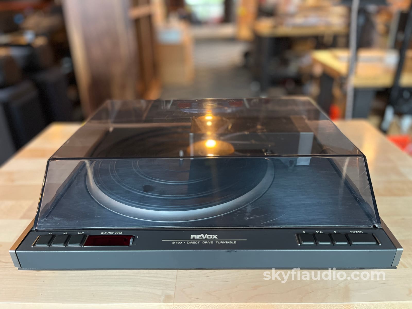 ReVox B-790 Vintage Linear Tracking Turntable - with New Grado Silver