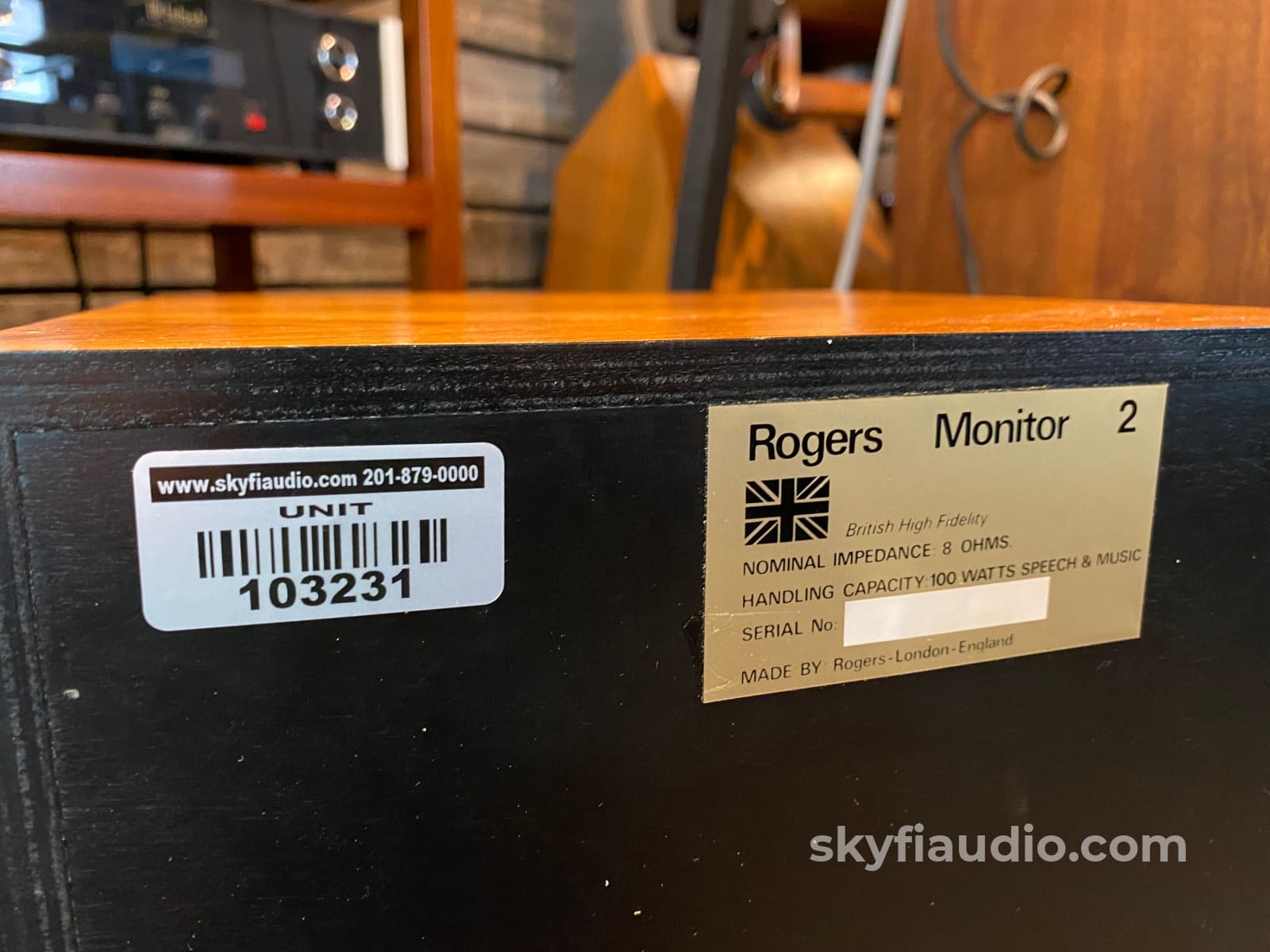 Rogers Monitor 2 Vintage Speakers In Original Boxes Survivor Pair!