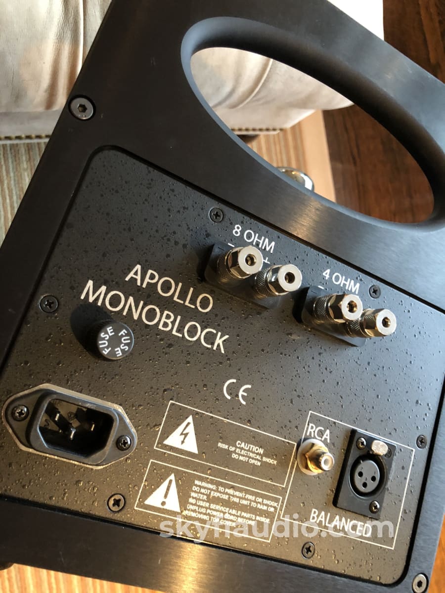 Rogue Audio Apollo Dark Tube Monoblocks With Custom Mapleshade Plinths Amplifier
