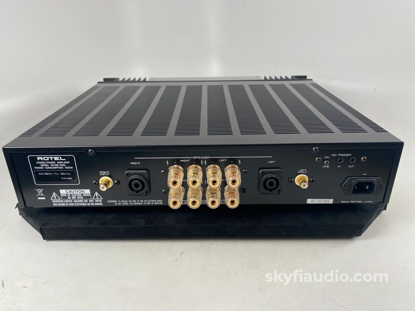 Rotel Rb-1092 Stereo Amplifier Fully Tested 500 Watts Rms @ 8 Ohms