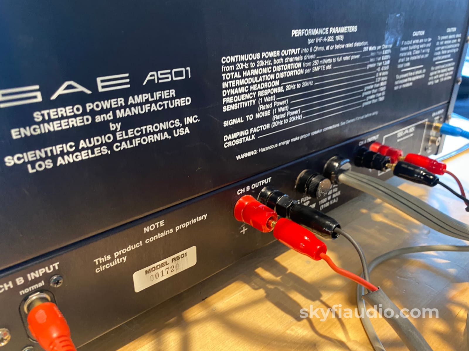 SAE 01 Complete System from the 1980's, Serviced, See Video