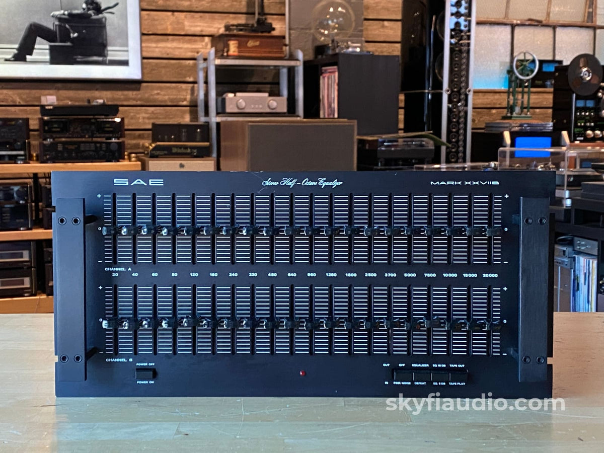 Sae 2700B Stereo Half Octave Equalizer - Rack Mount Accessory