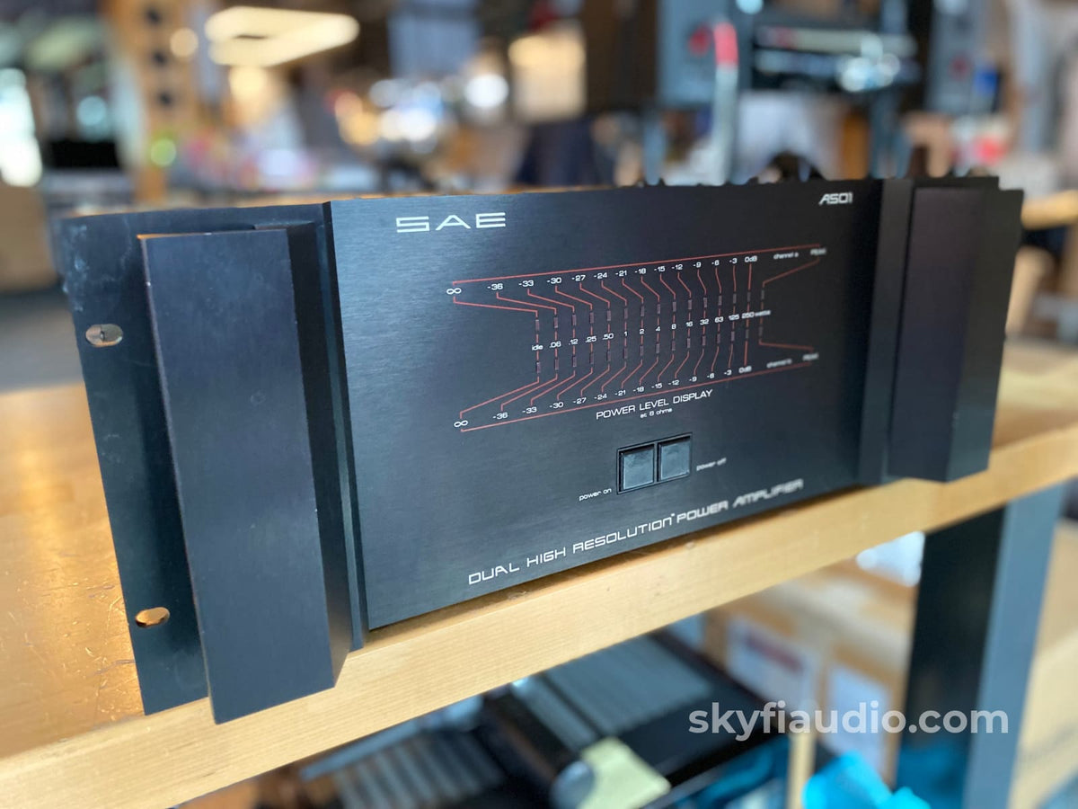 Sae A501 Dual High-Resolution Vintage Power Amplifier 250W X 2