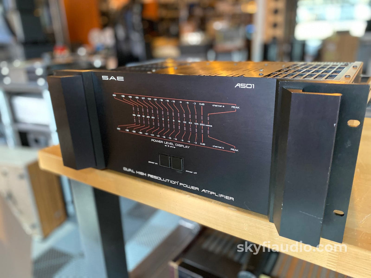 Sae A501 Dual High-Resolution Vintage Power Amplifier 250W X 2