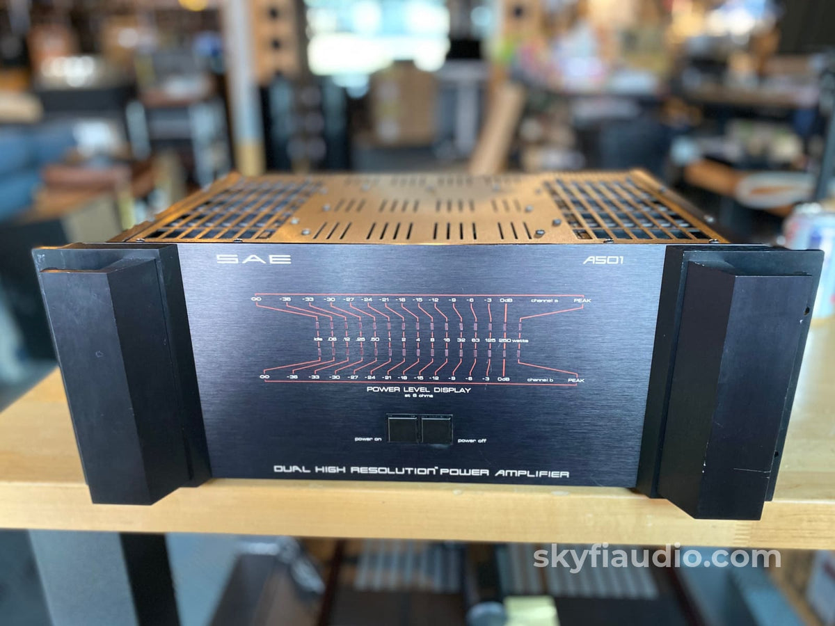 Sae A501 Dual High-Resolution Vintage Power Amplifier 250W X 2