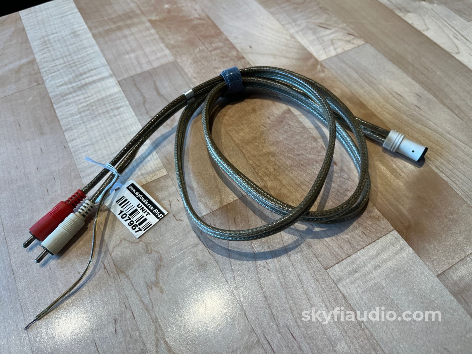 SAEC 8003S Female Din to RCA Transparent Phono cable - 1.5m - Cables