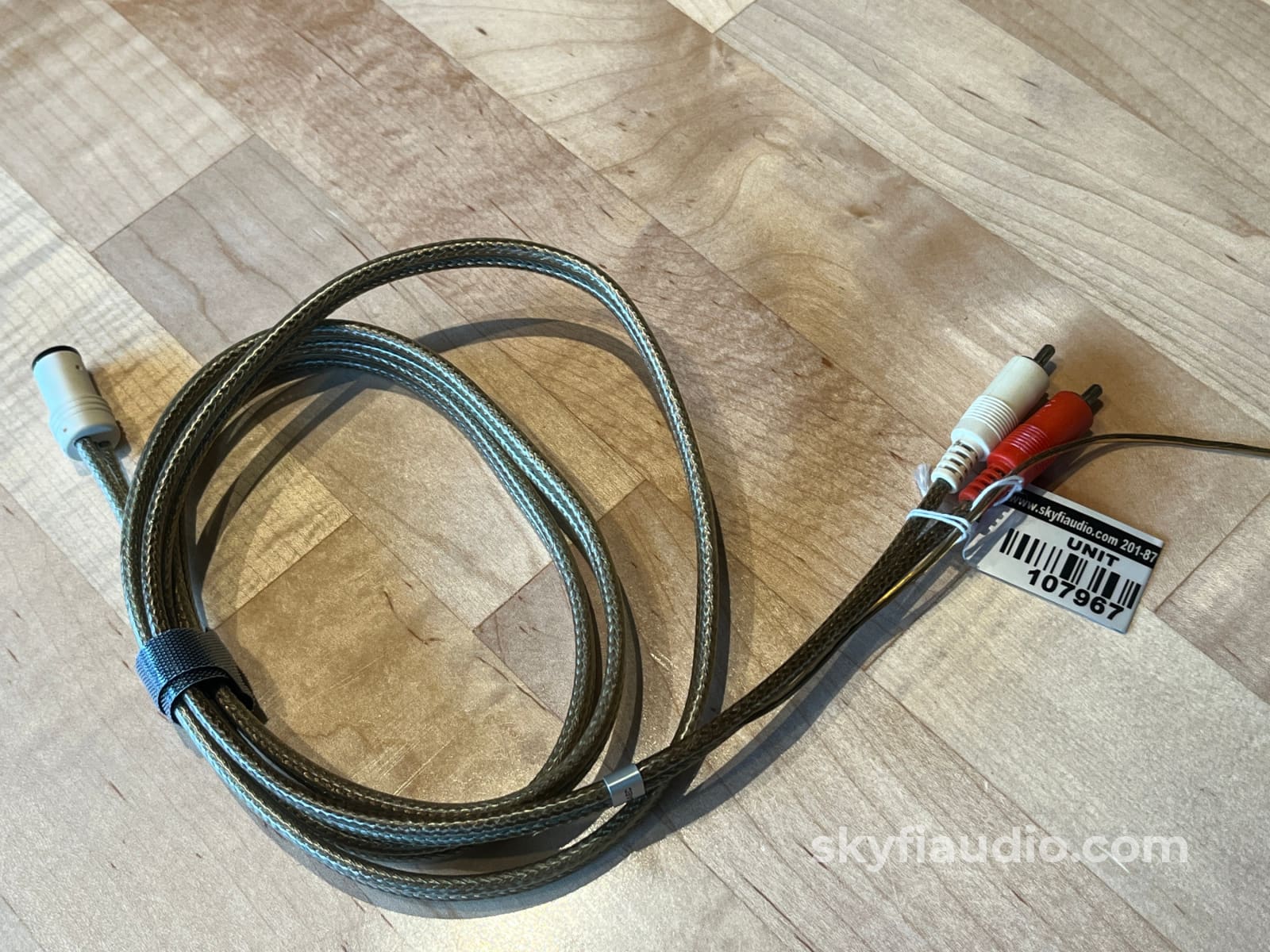 SAEC 8003S Female Din to RCA Transparent Phono cable - 1.5m - Cables