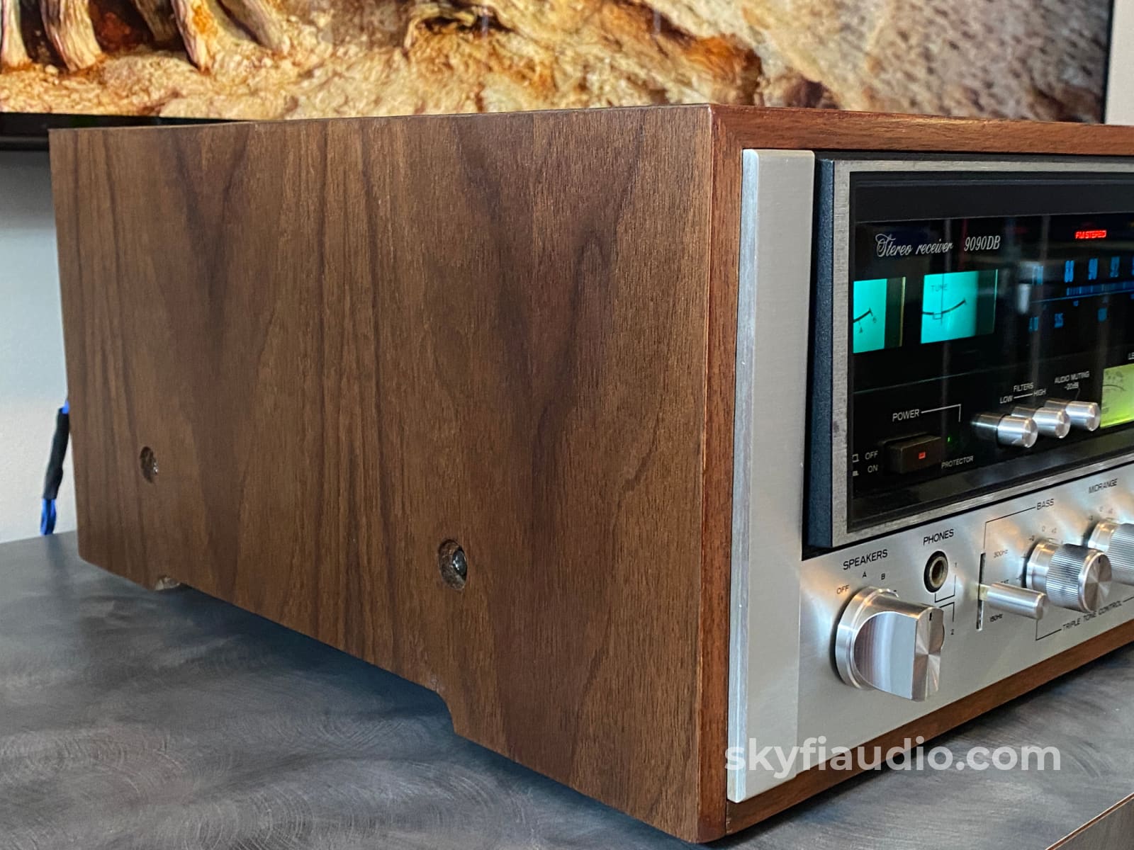 Sansui 9090DB Receiver - Fully Restored With New Walnut Veneer