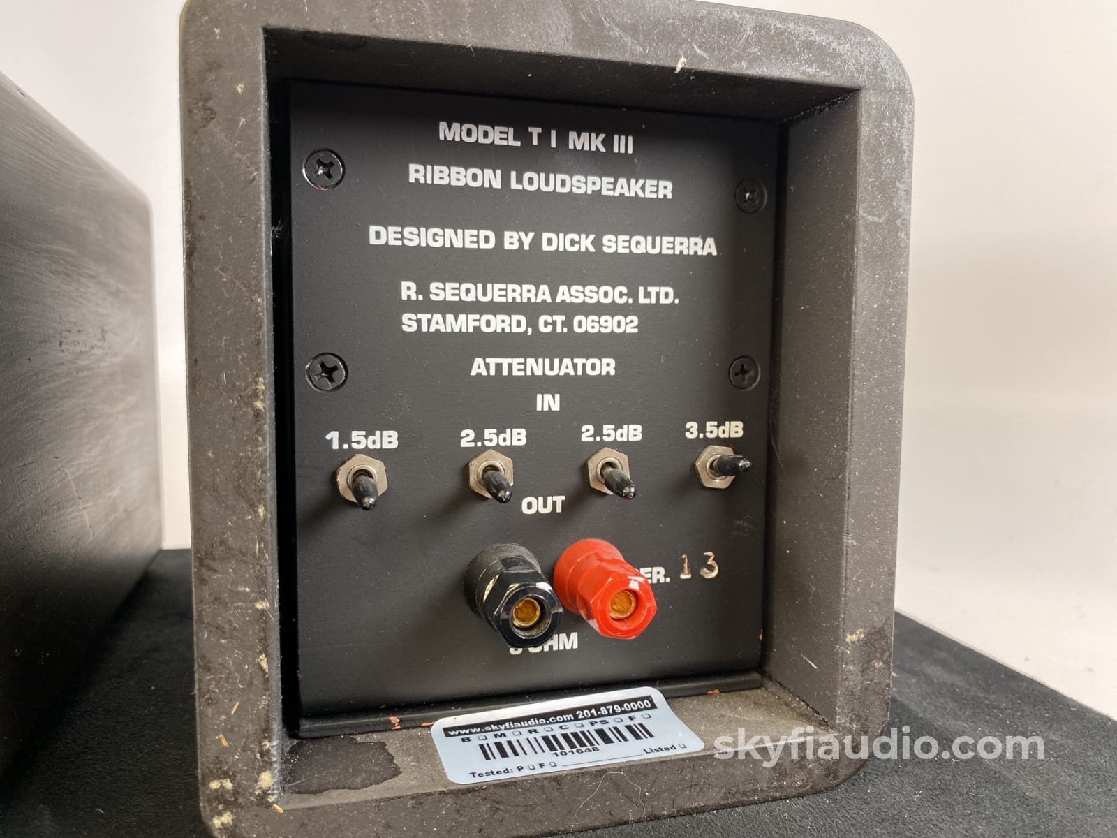 Sequerra T1 Mkiii Super Tweeters - Very Rare And Collectible Ribbon Speakers