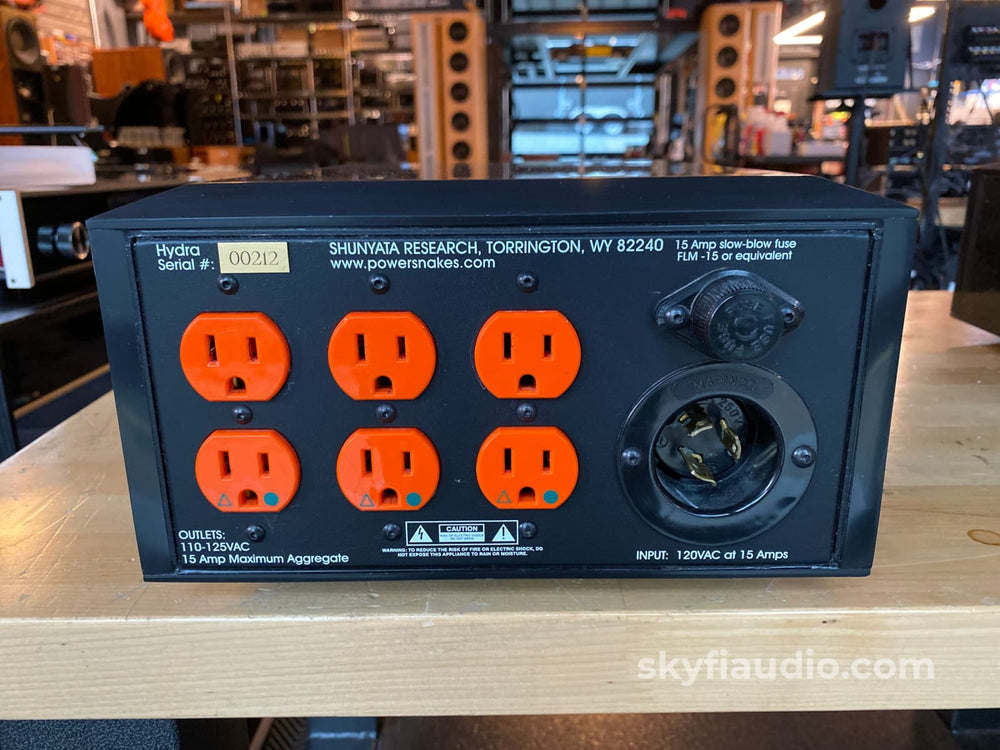 Shunyata Hydra Powersnakes Power Conditioner Original Wood Version