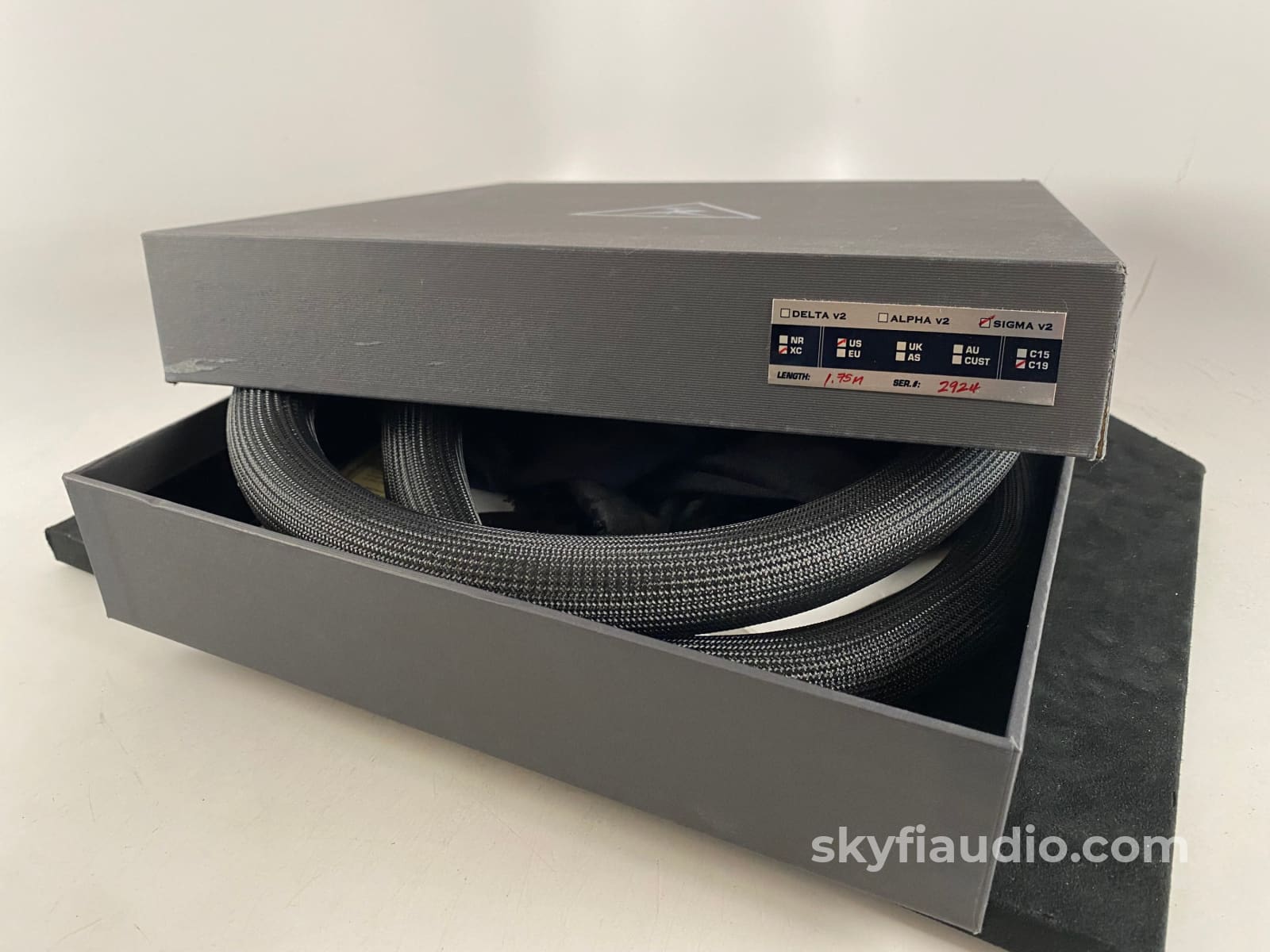 Shunyata Research Sigma v2 Power Cable - XC Edition, 20A, 1.75M