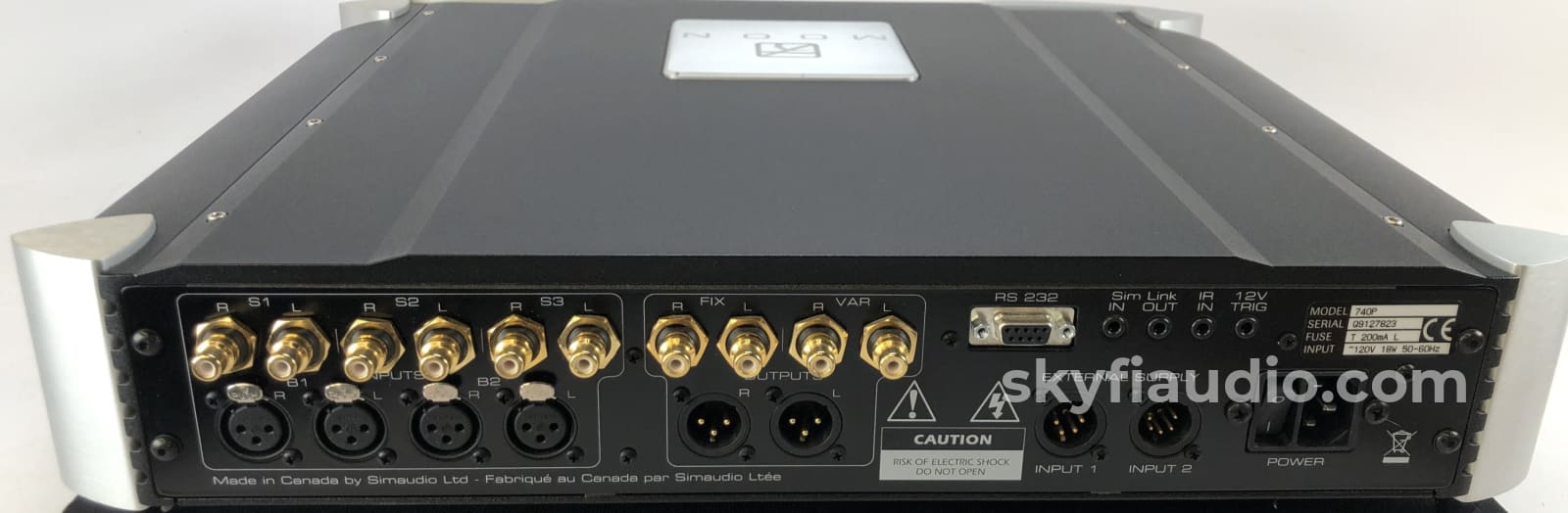 Simaudio Moon Evolution 740P Analog Preamplifier - Complete W/Remote Box And Manual
