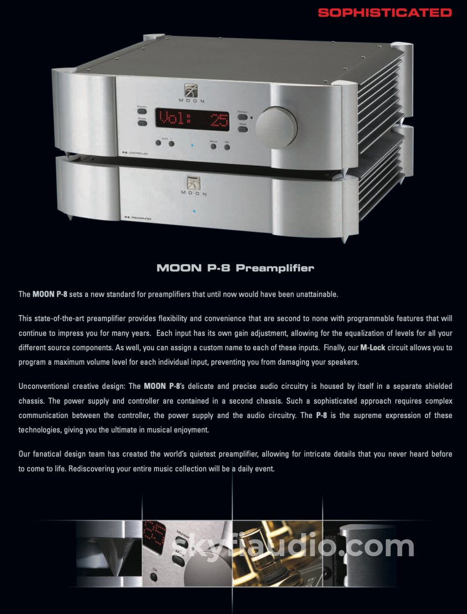 Simaudio Moon Evolution P-8 Reference Dual-Mono Preamplifier Stereophile Class A