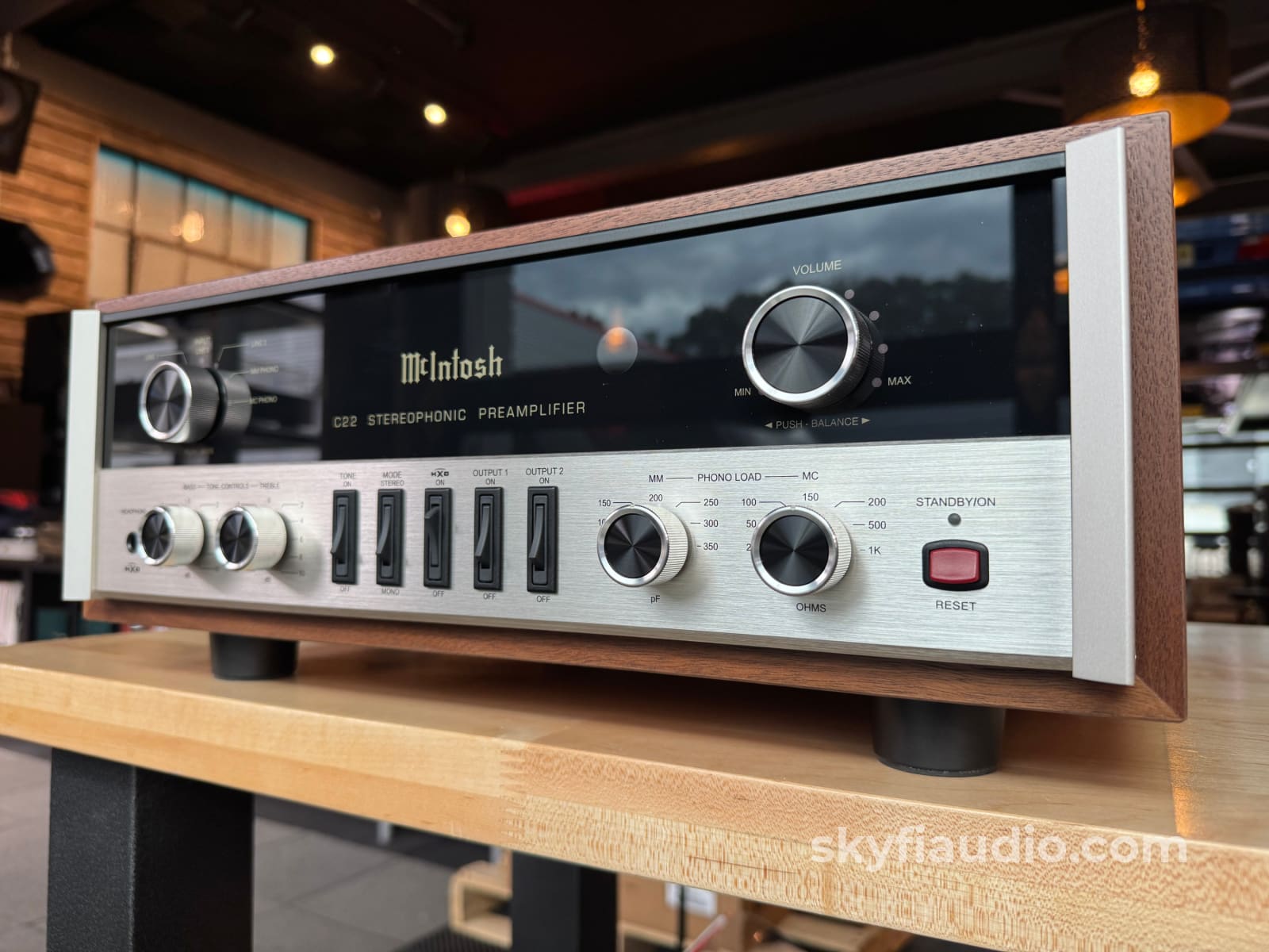 SkyFi Custom Wood Cabinet for Modern McIntosh C22 Accessory