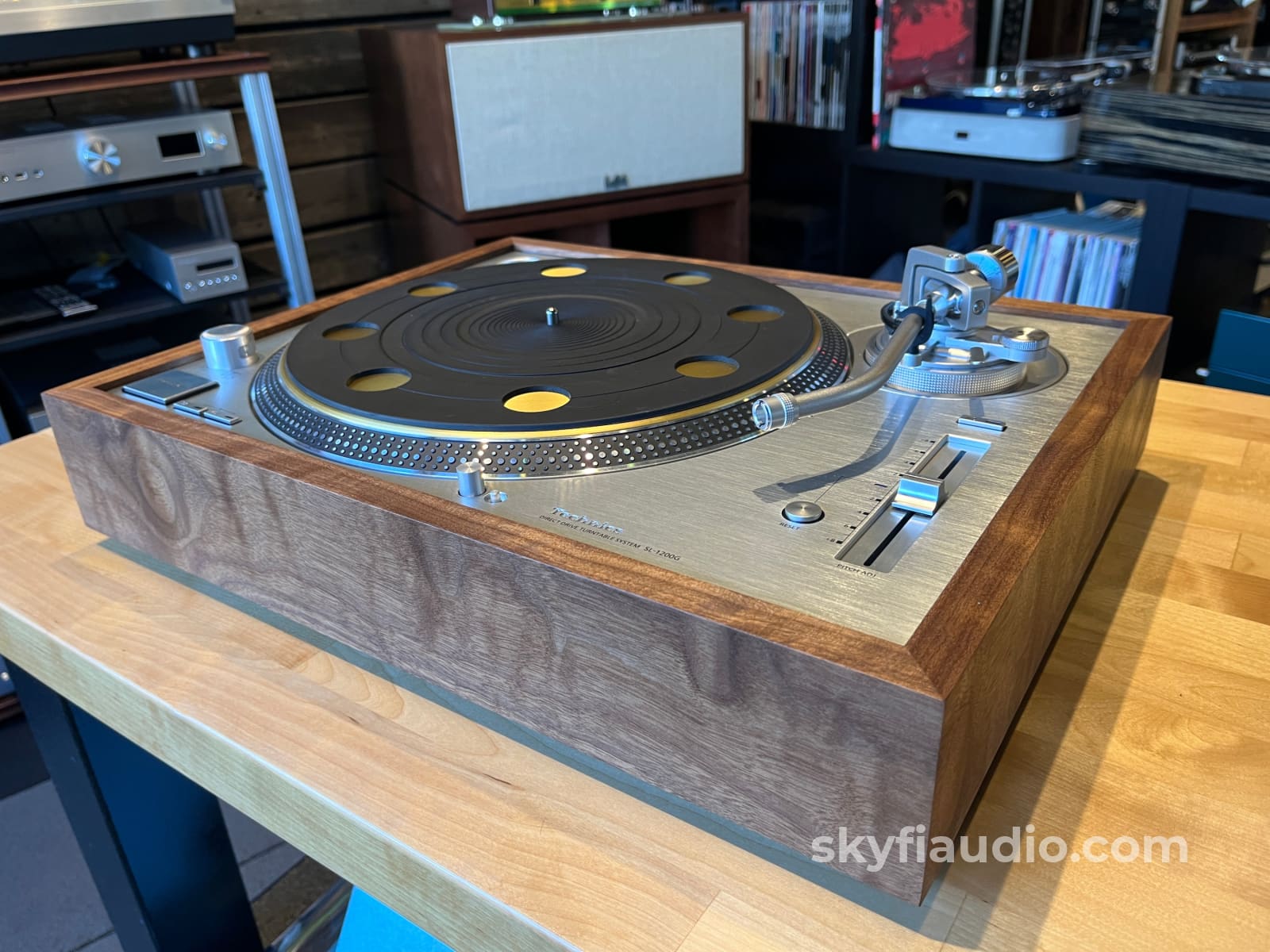 Wood Plinth For Technics Sl-1200G and Others - Unique Figuring Accessory