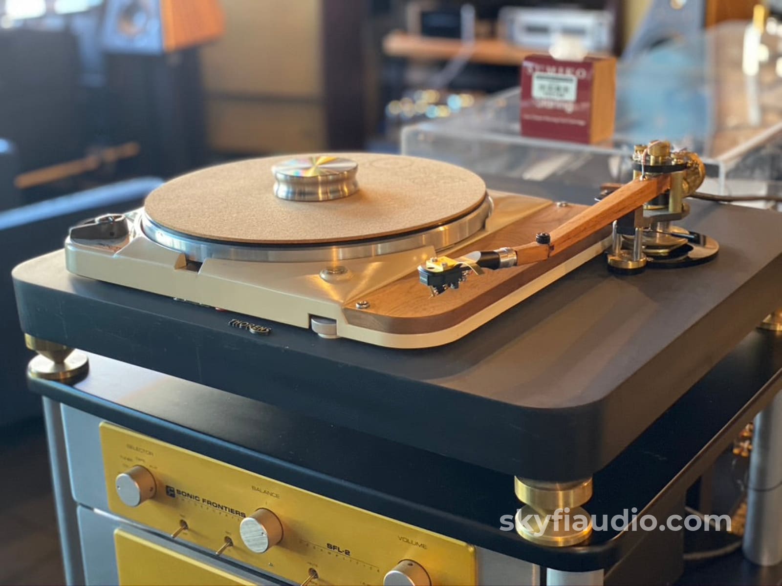 Slate Thorens Td-124 Skyfi Ultimate Build With New Sumiko Cartridge And Power Supply Turntable