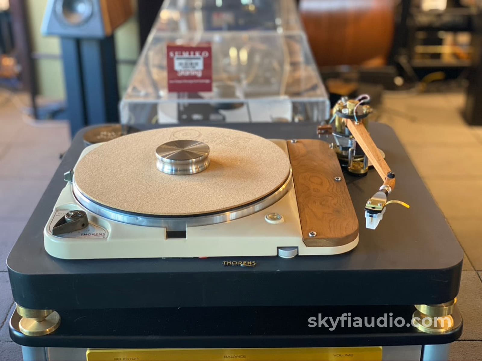 Slate Thorens Td-124 Skyfi Ultimate Build With New Sumiko Cartridge And Power Supply Turntable