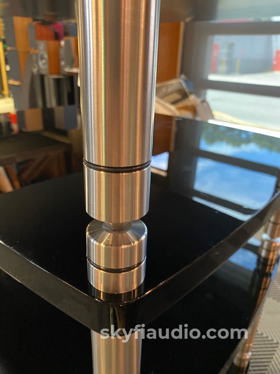 Solidsteel Premier Hyperspike Hf Series 4 Shelf Audio Rack - Handmade In Italy Accessory