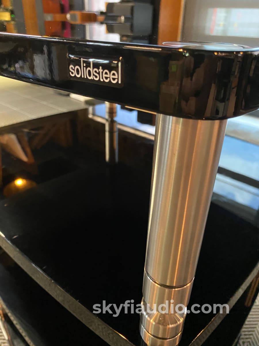Solidsteel Premier Hyperspike Hf Series 4 Shelf Audio Rack - Handmade In Italy Accessory