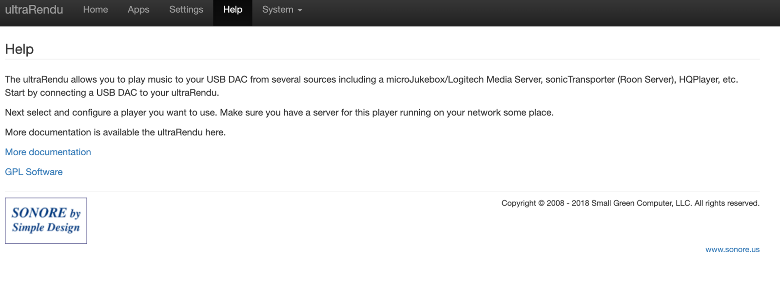 Sonore Ultrarendu Network Streamer Accessory