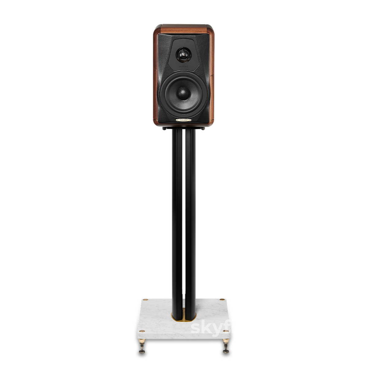 Sonus Faber Minima Amator Ii Bookshelf Speakers Solid Walnut / Carrera Marble Stands