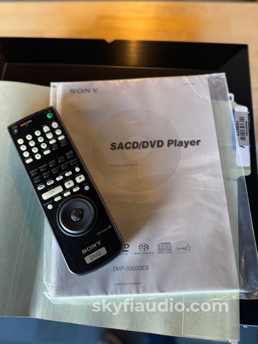 Sony Dvp - S9000Es Reference Dvd/Cd/Sacd Player Cd + Digital