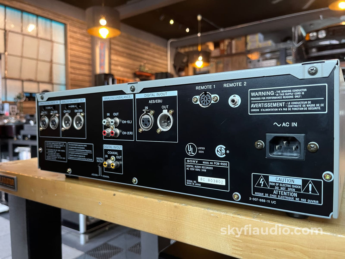 Sony PCM-R500 Professional DAT Recorder - Lightly Serviced