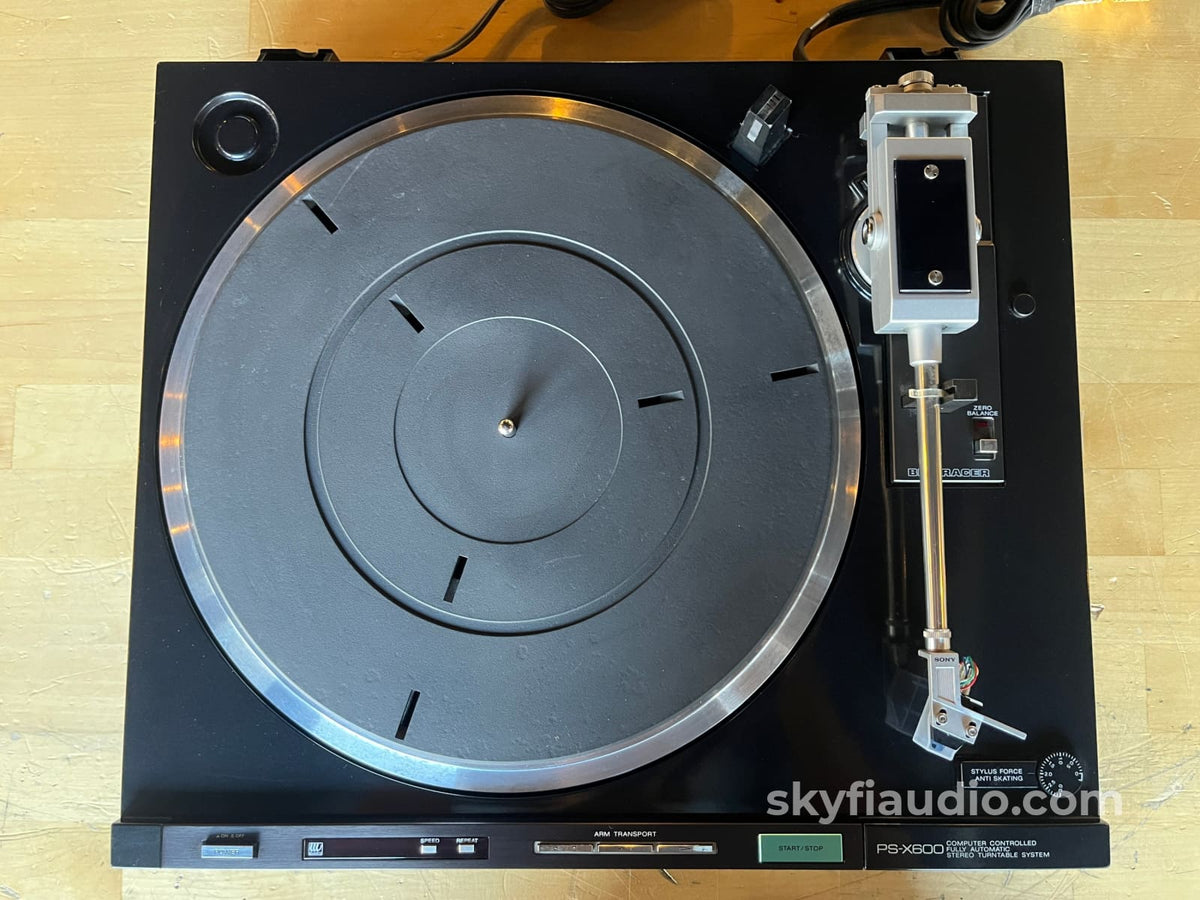 Sony Ps-X600 Direct Drive Turntable - W/ New Sumiko Wellflett (Mm) Cartridge Perfectly Calibrated.
